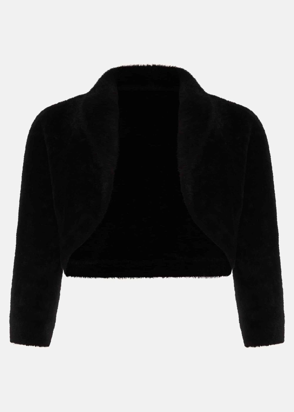 Fay Fluffy Bolero - Black