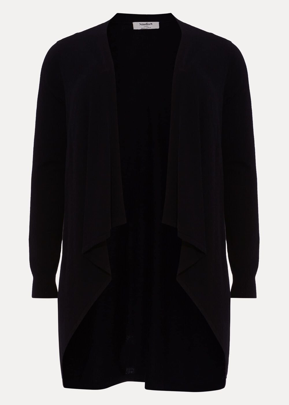 Freya Sheer Knit Cardigan - Black