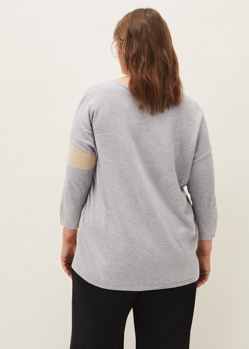 Francis Abstract Print Knit Jumper - Grey Multi