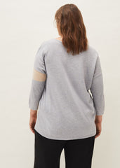Francis Abstract Print Knit Jumper - Grey Multi