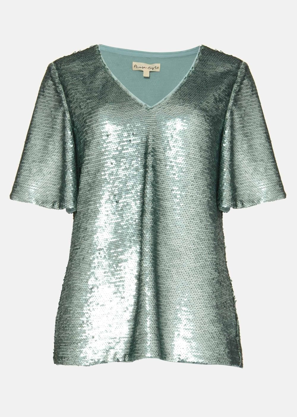Adara Sequin Blouse - Mint