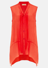 Ysanne Silk Blend Blouse - Cucumber Rose