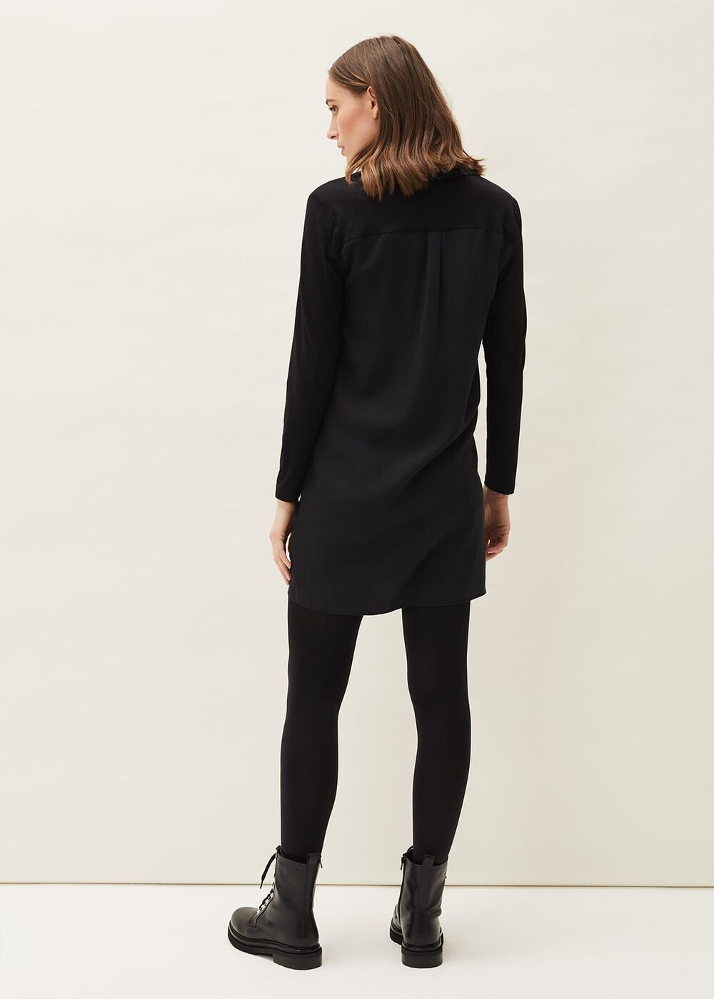 Neave Button Tunic - Black