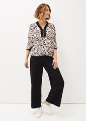 Calla Leopard Print Blouse - Multi-Coloured