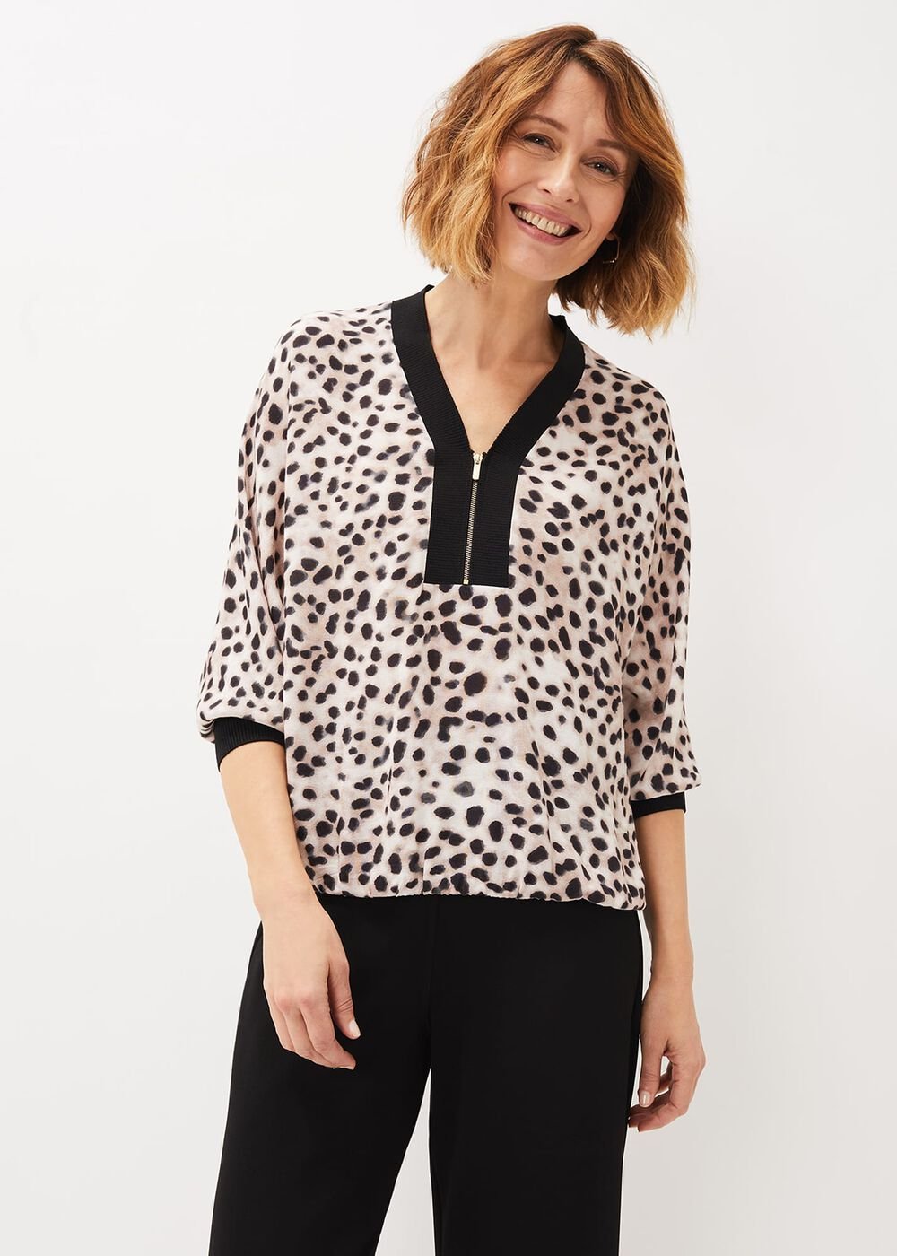 Calla Leopard Print Blouse - Multi-Coloured