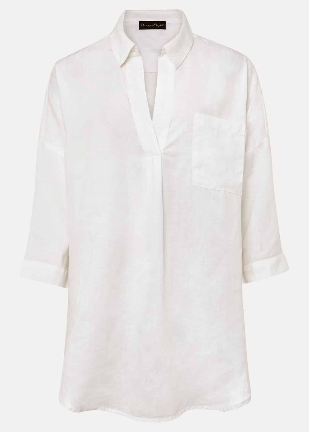 Cynthia Linen Blouse - White