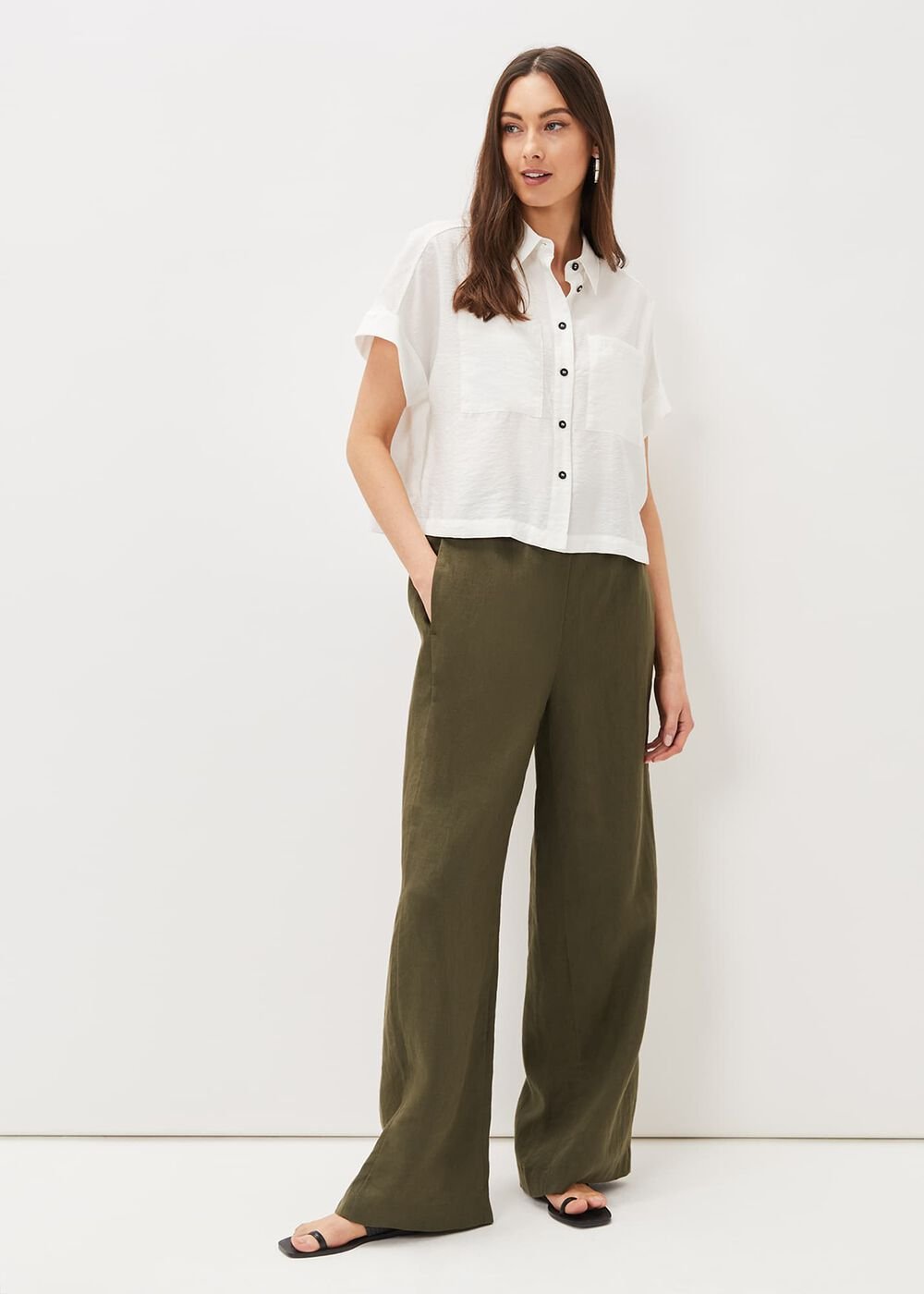 Mia Short Sleeve Shirt - White