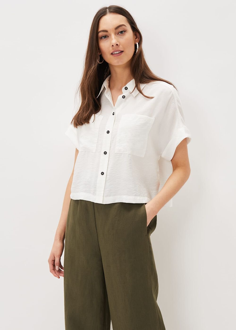 Mia Short Sleeve Shirt - White