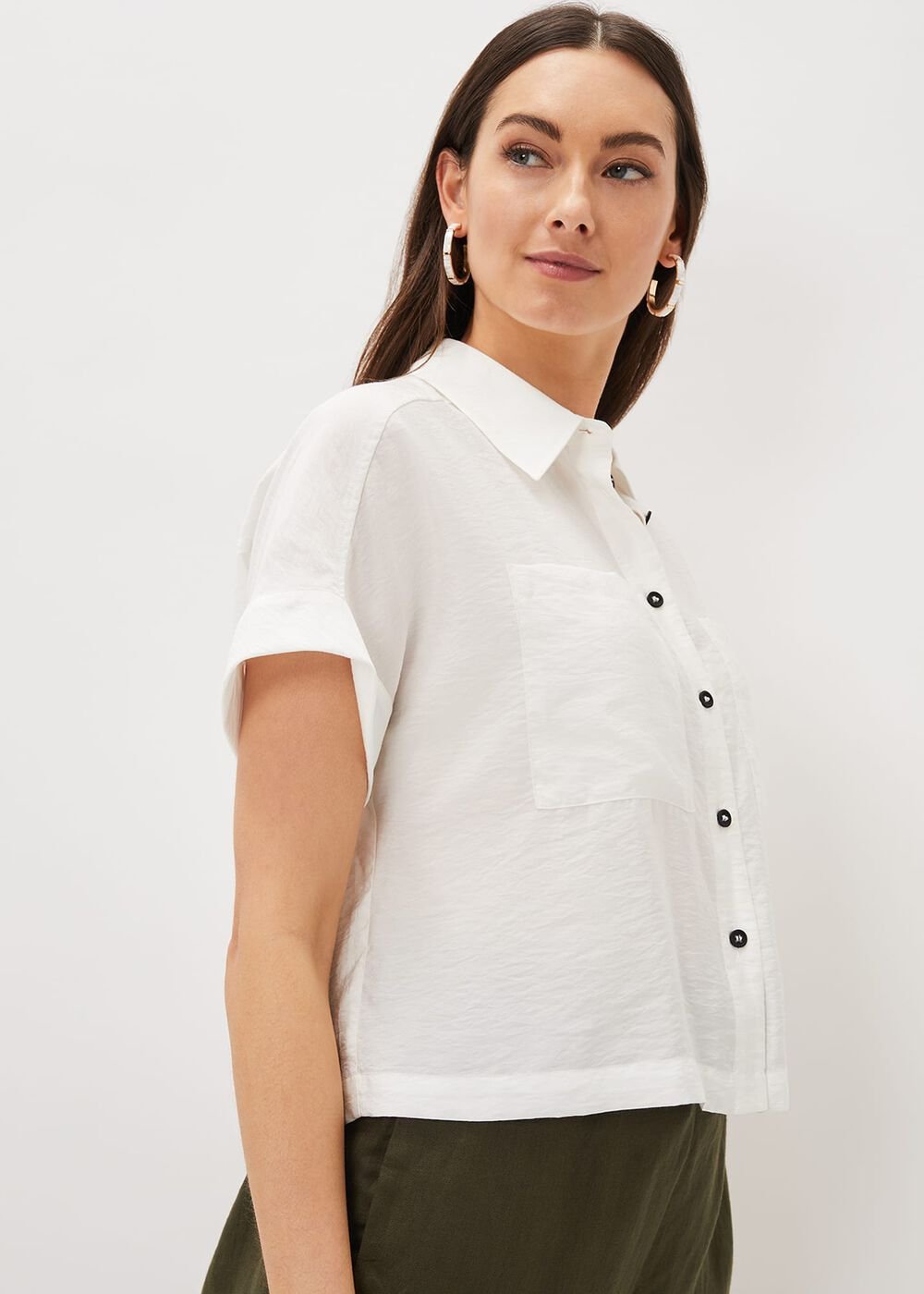 Mia Short Sleeve Shirt - White