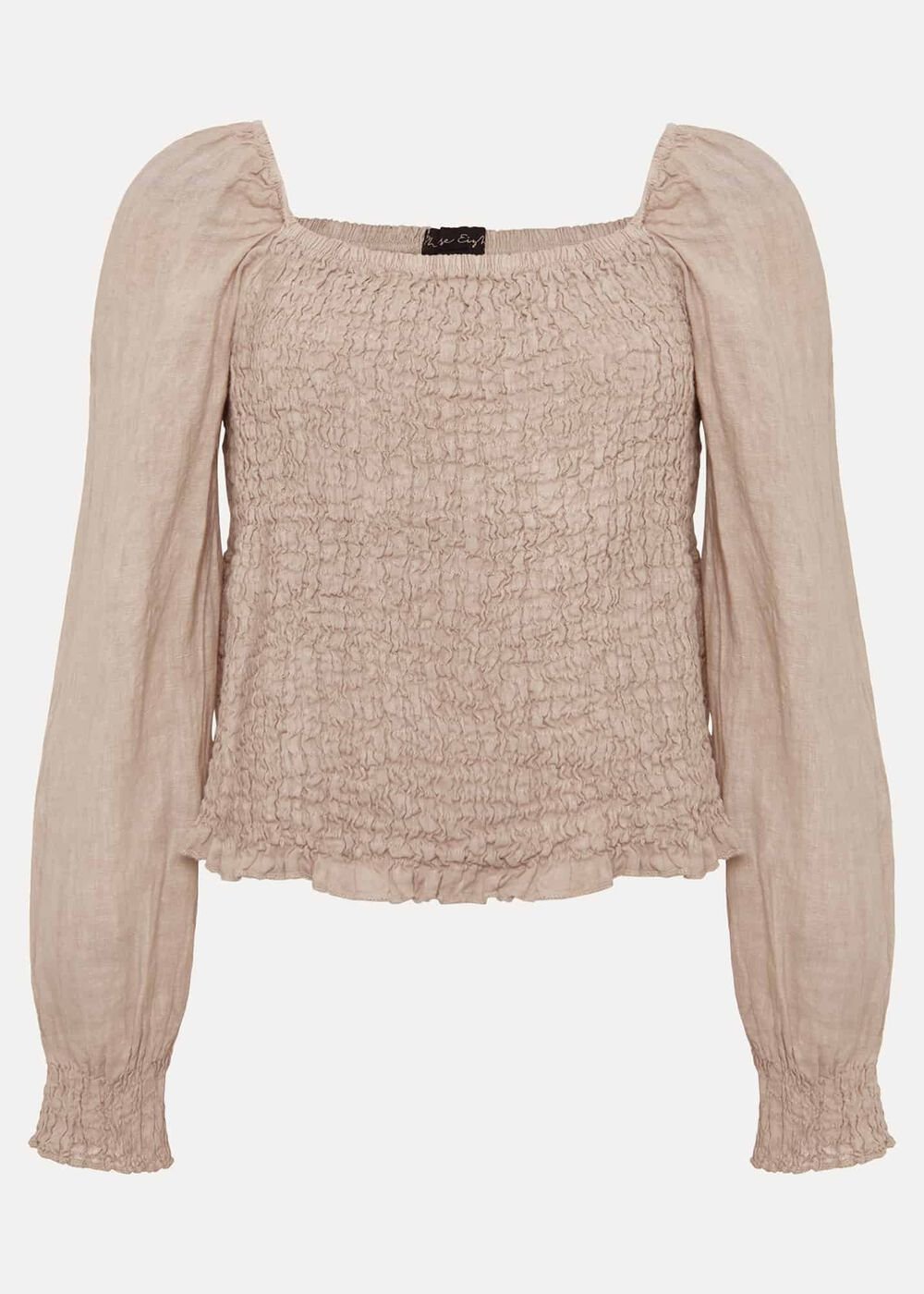 Esty Linen Blouse - Stone