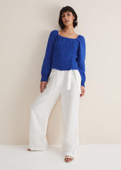 Esty Blue Blouse - Cobalt