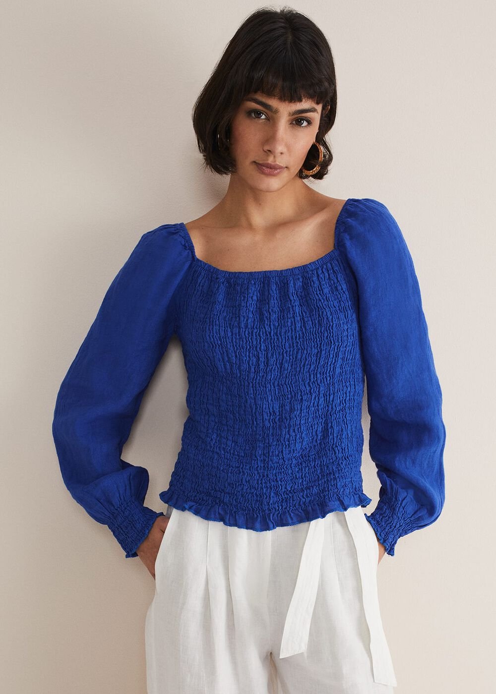 Esty Blue Blouse - Cobalt