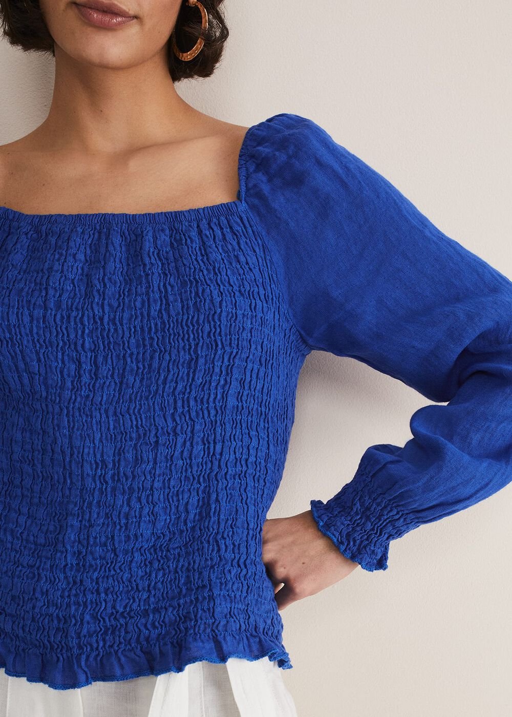 Esty Blue Blouse - Cobalt