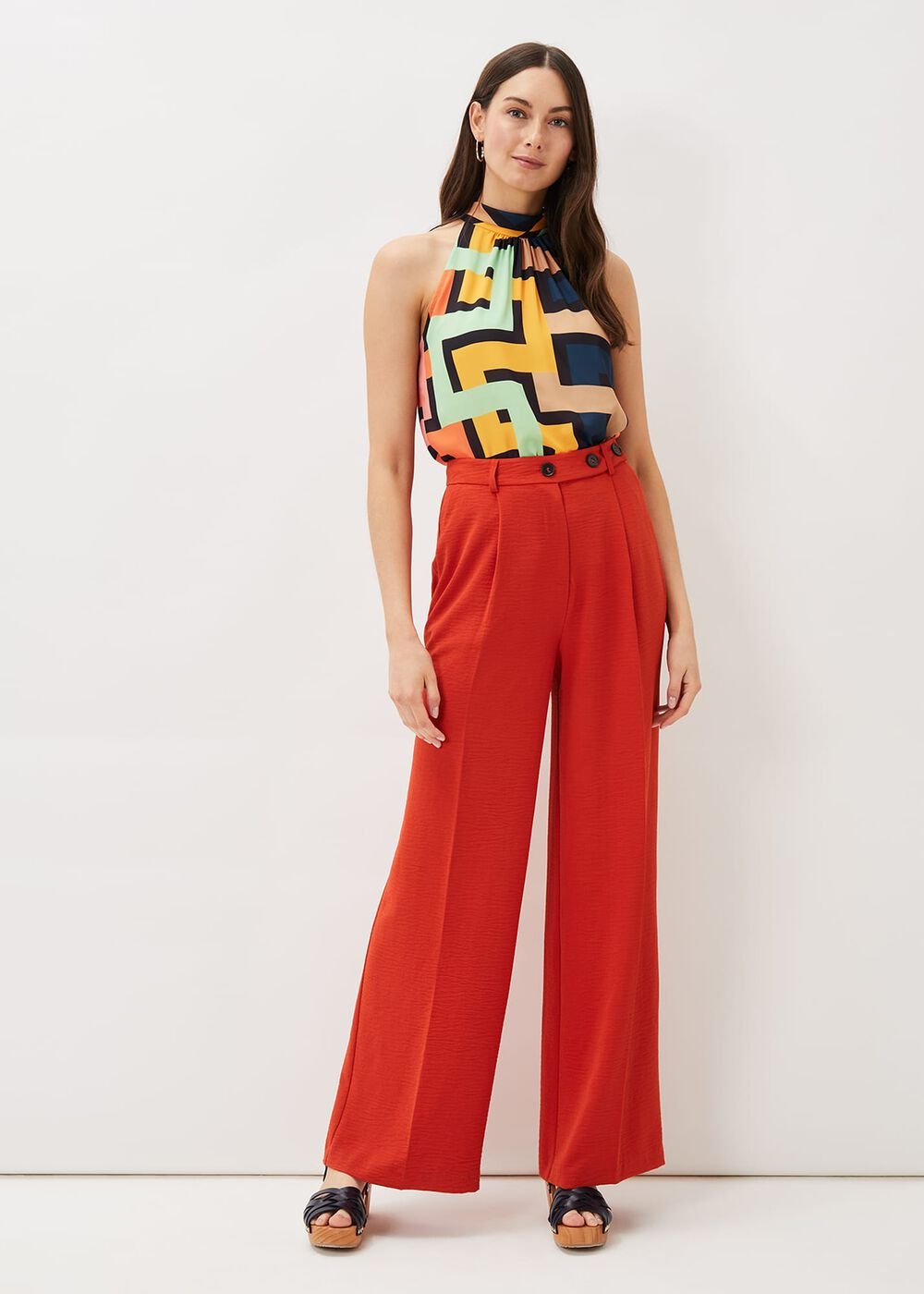 Milano Sleeveless Print Blouse - Dark Multi