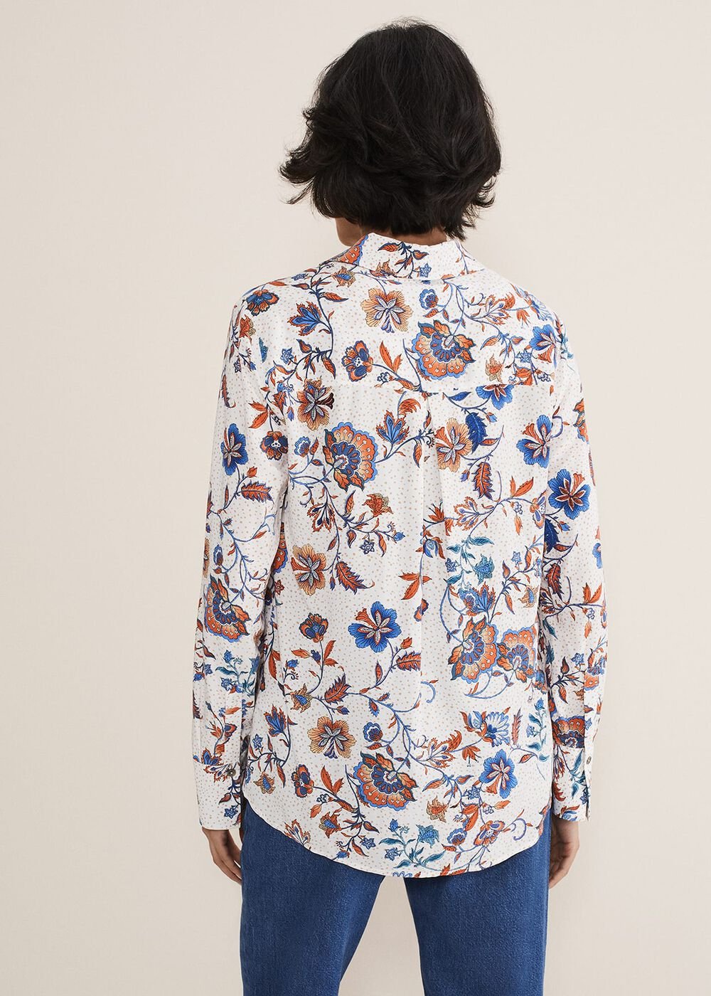 Adriel Floral Shirt - Cream/Multi