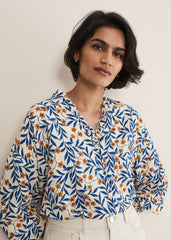 Poppy Floral Blouse - Cream/Multi