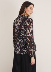 Florentine Printed Blouse - Multi-Coloured