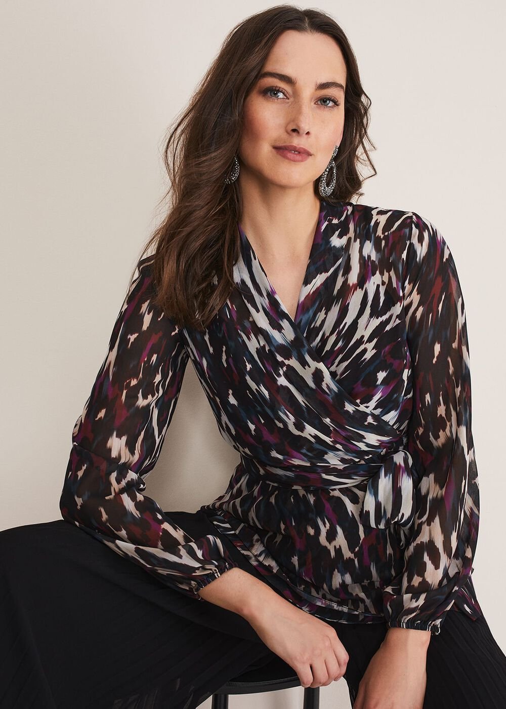 Florentine Printed Blouse - Multi-Coloured