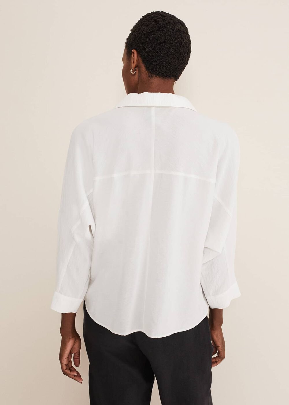 Cynthia Zip Shirt - White