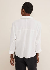 Cynthia Zip Shirt - White