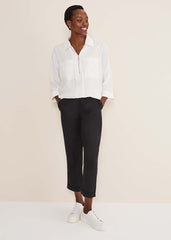 Cynthia Zip Shirt - White