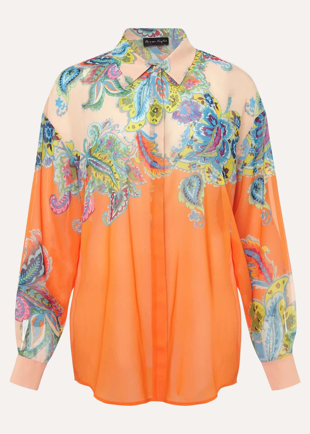 Paisley Placement Shirt - Orange