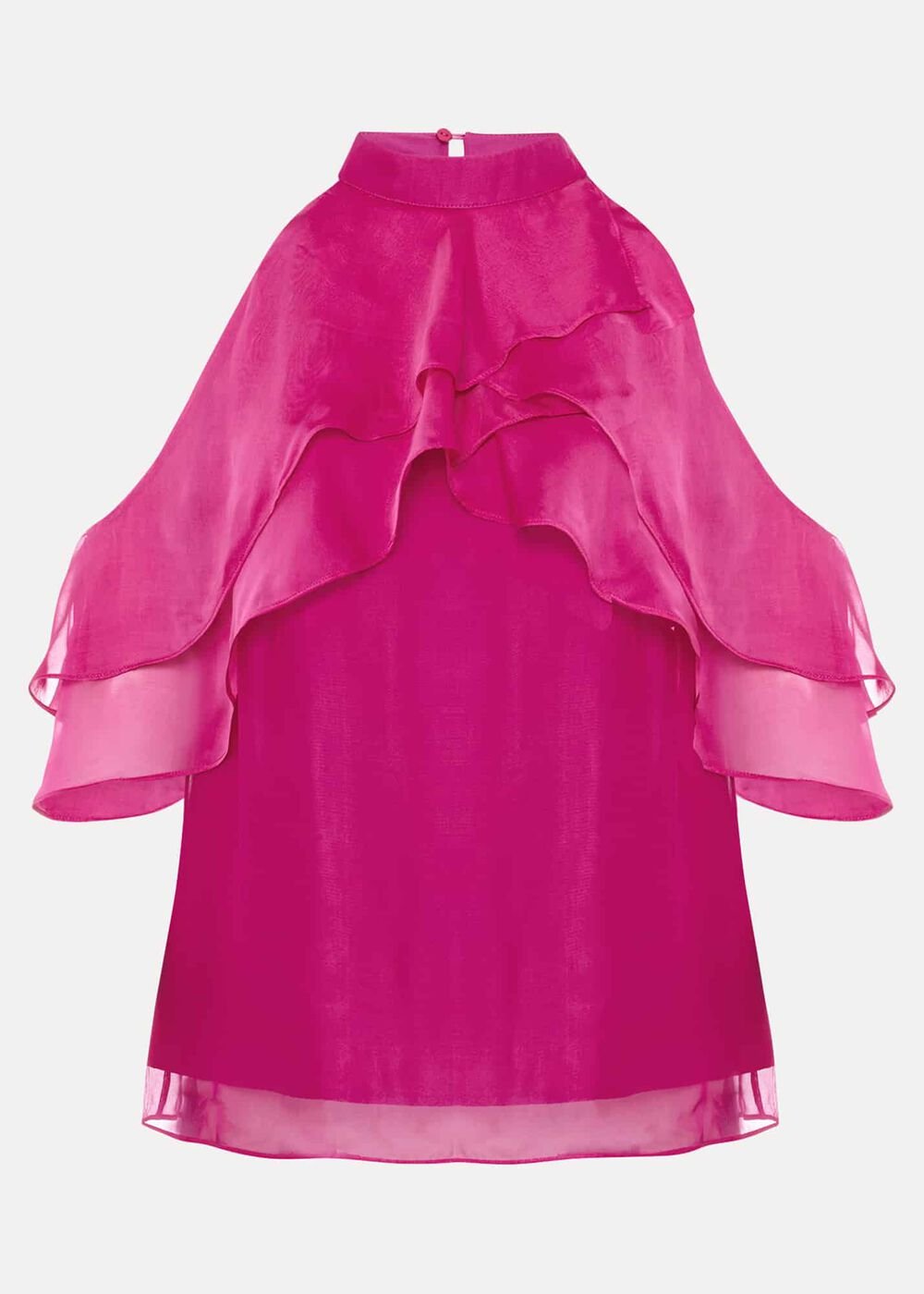 Heather Ruffle Top - Fuschia