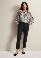 Leinani Mark Making Print Blouse - Black/Multi