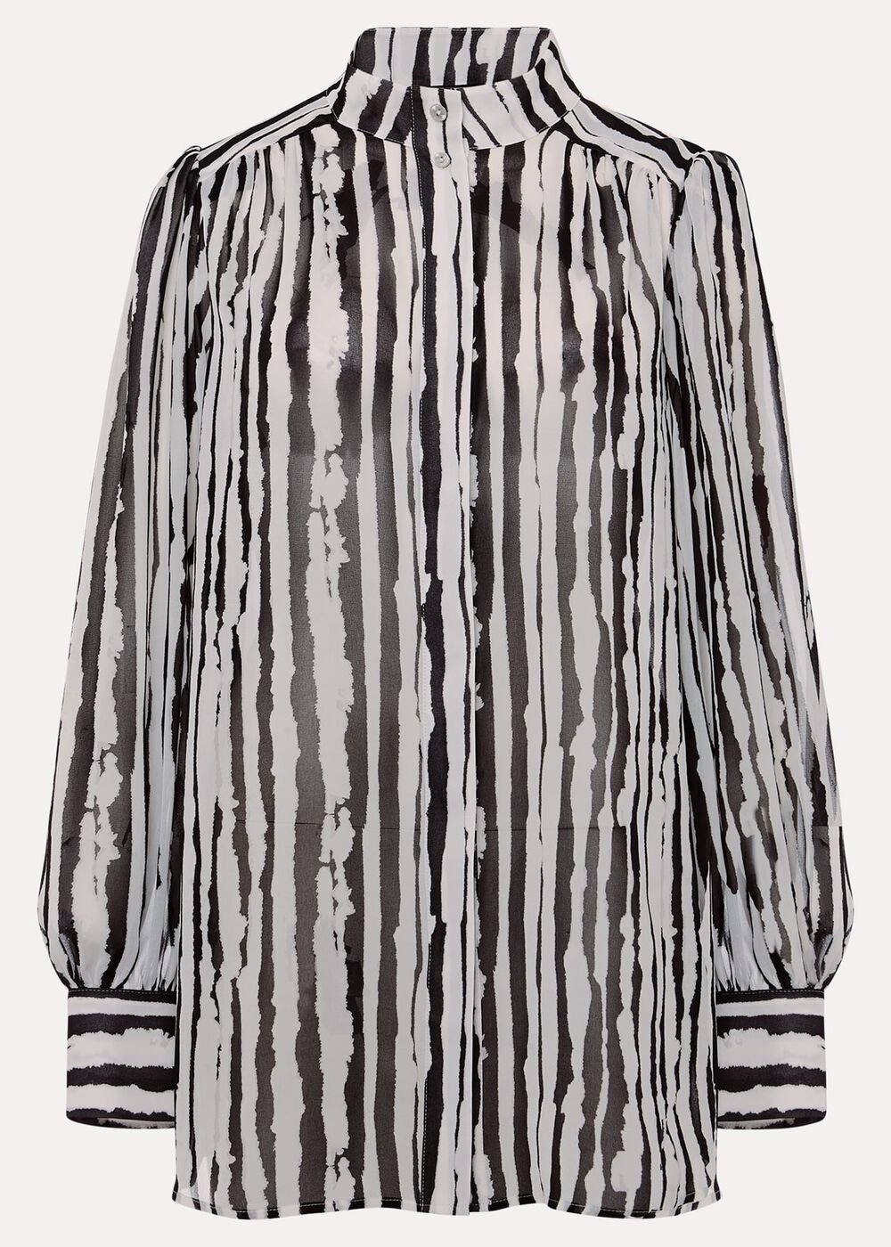 Leinani Mark Making Print Blouse - Black/Multi