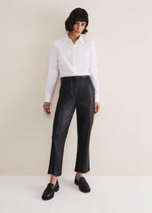 White Cotton Fitted Shirt - White