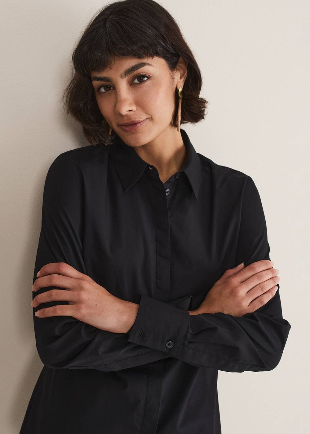 Black Fitted Shirt - Black