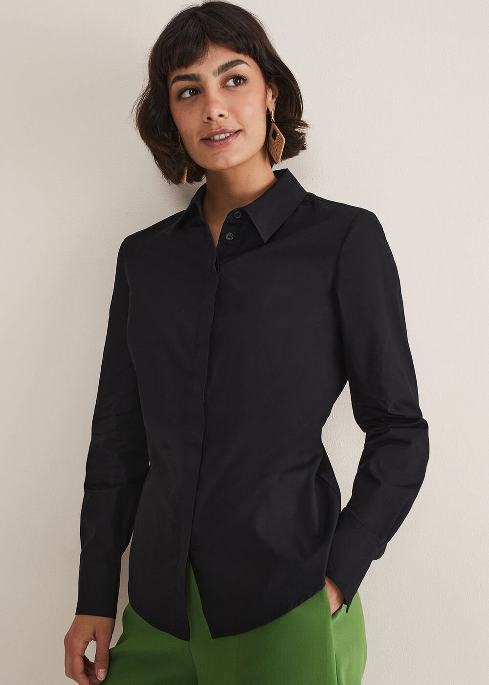 Black Fitted Shirt - Black