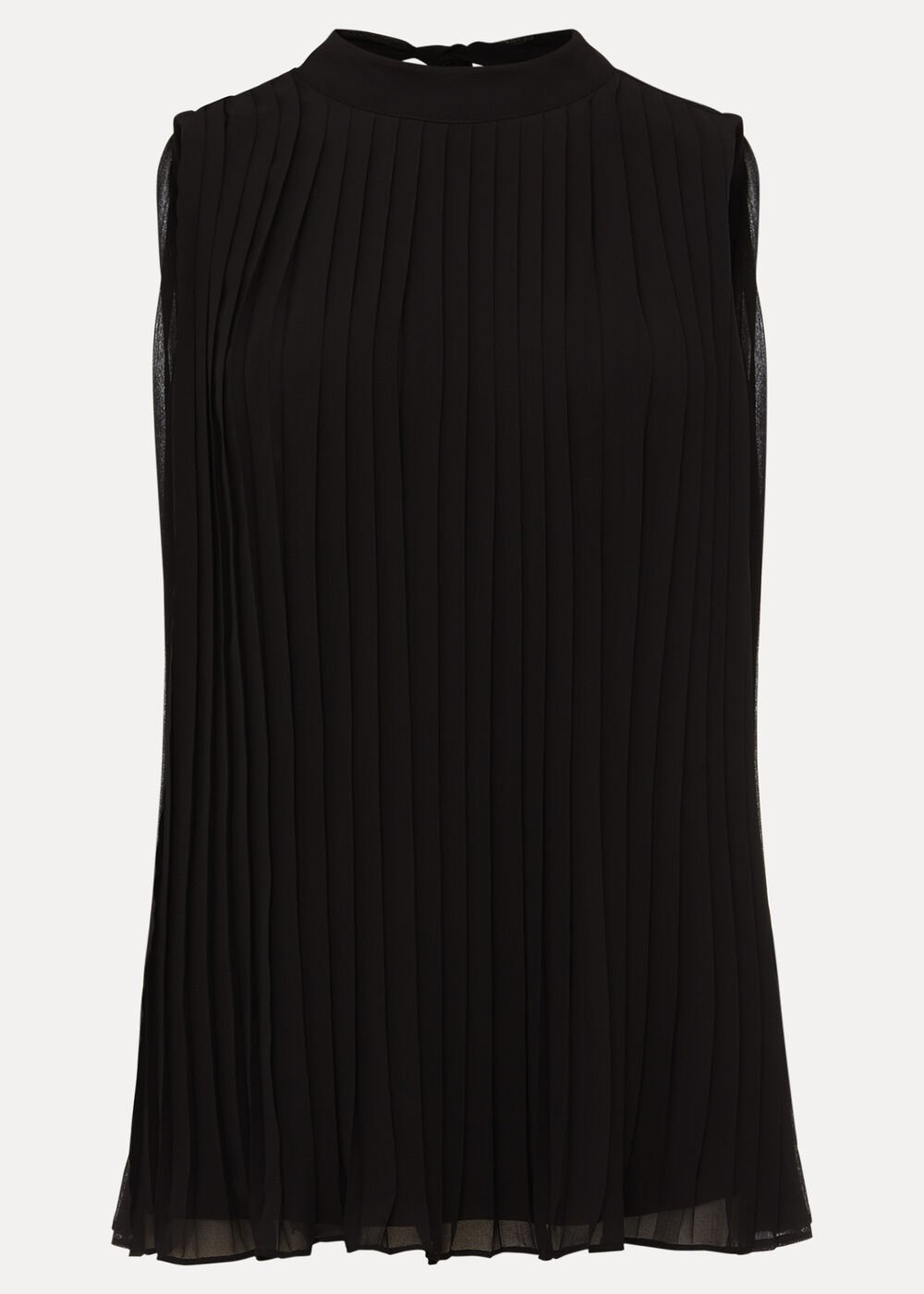 Nina Pleat Blouse - Black