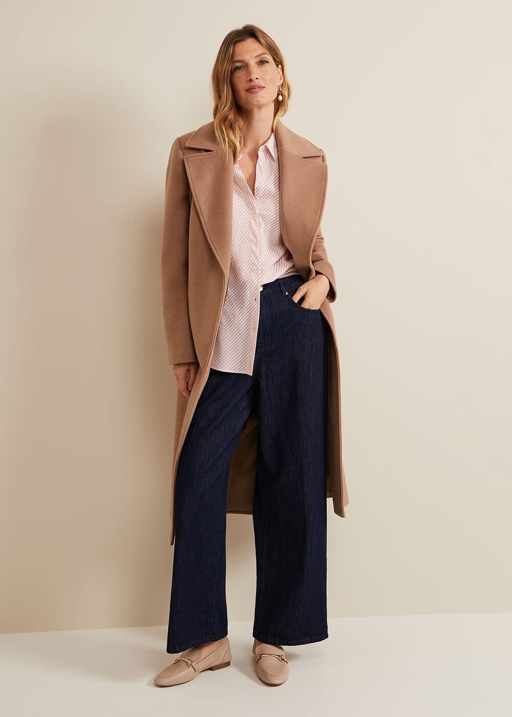 Bernice Stripe Shirt - White/Pink