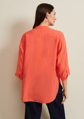 Cynthia Longline Shirt - Coral