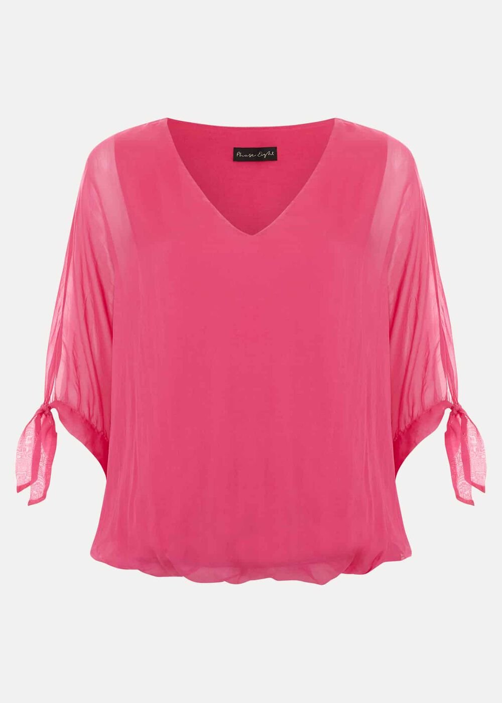 Madison Pink Silk Blouse - Pink