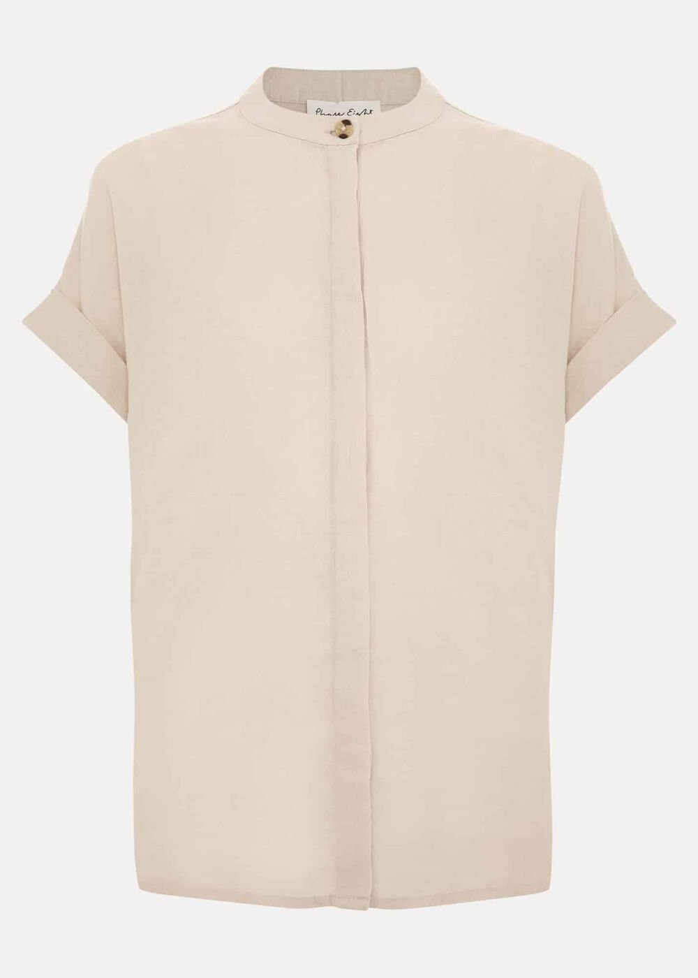 Kelsie Button Through Linen Shirt - Neutral