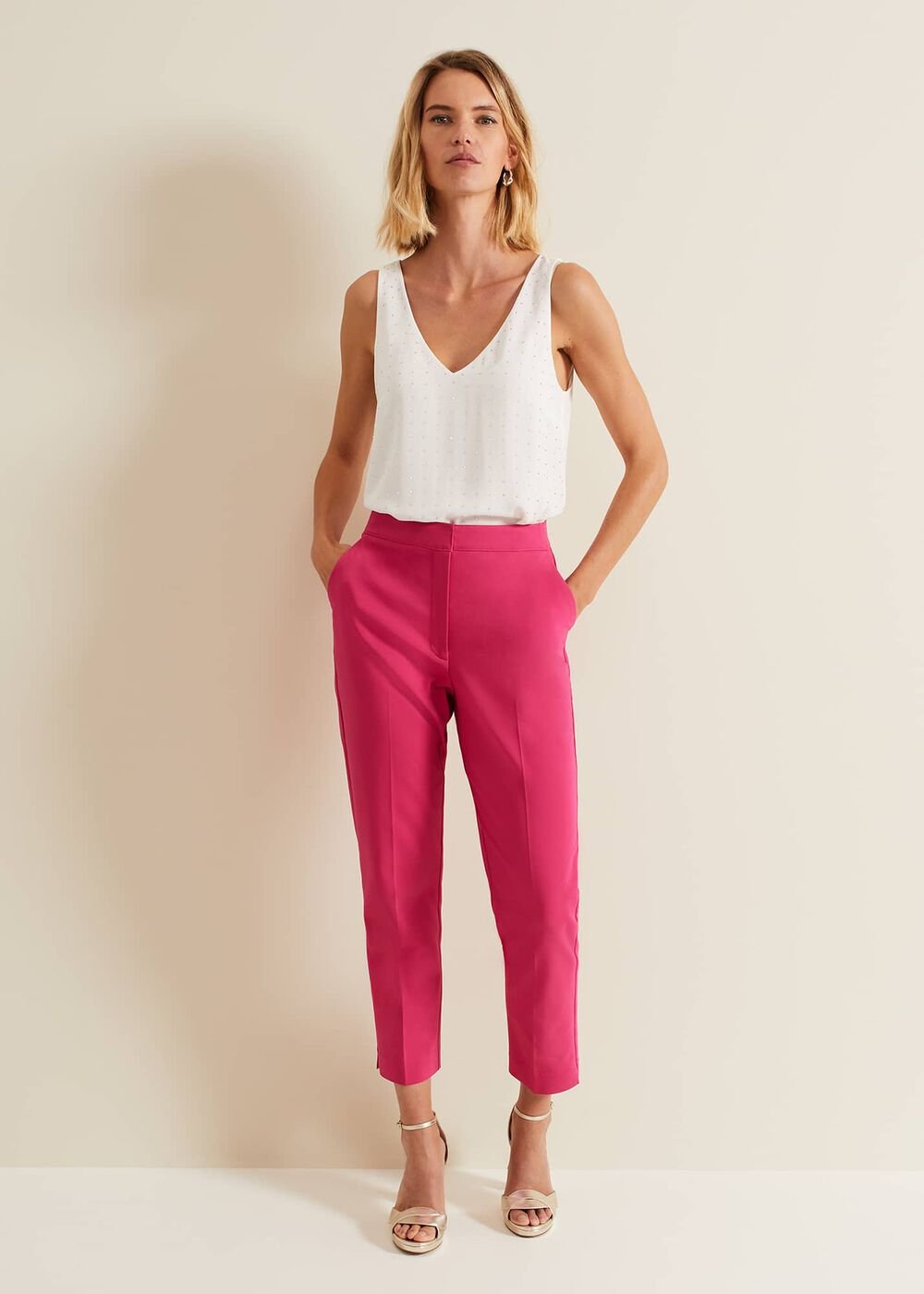 Hayley Hotfix Vest - Nude