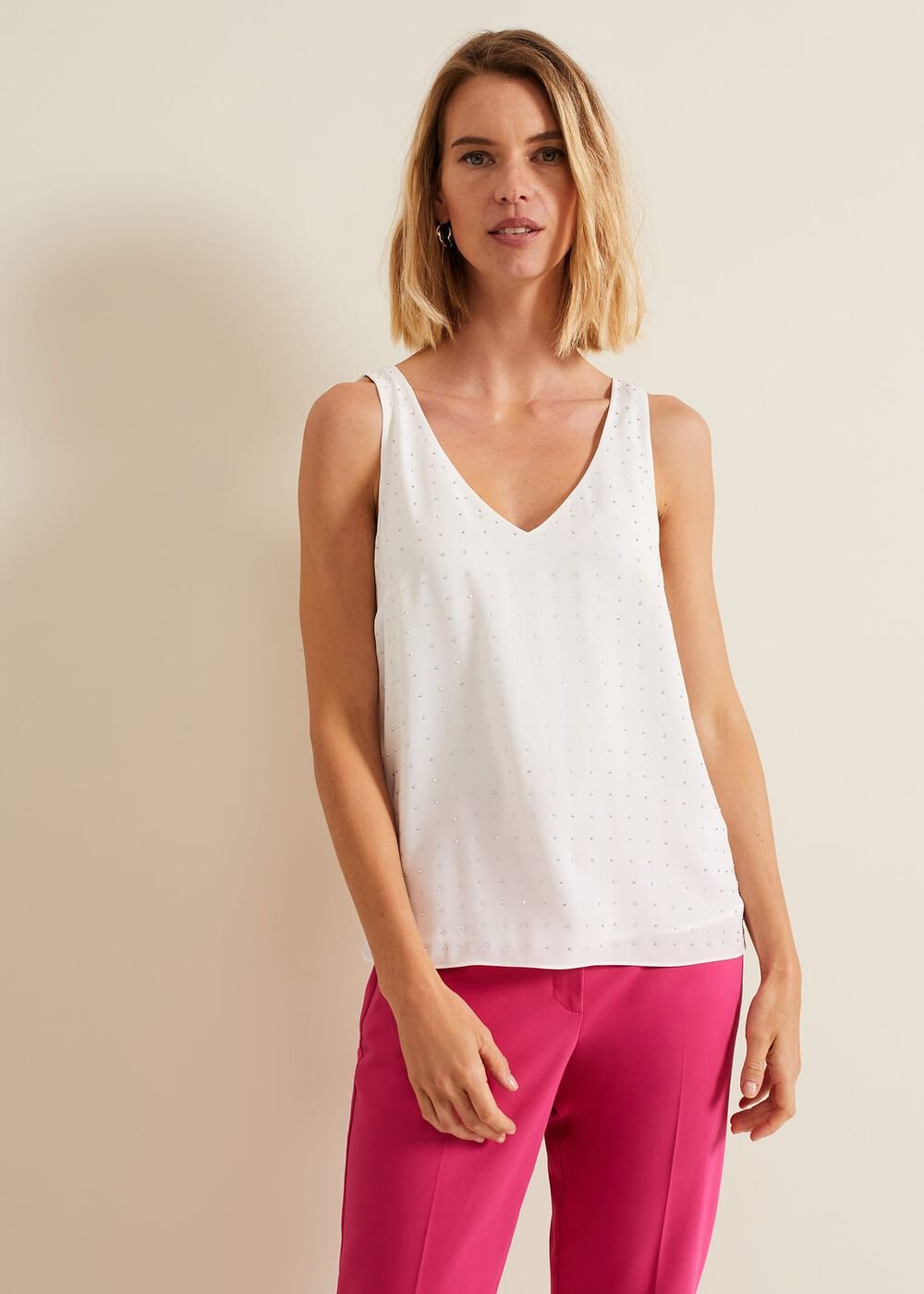 Hayley Hotfix Vest - Nude