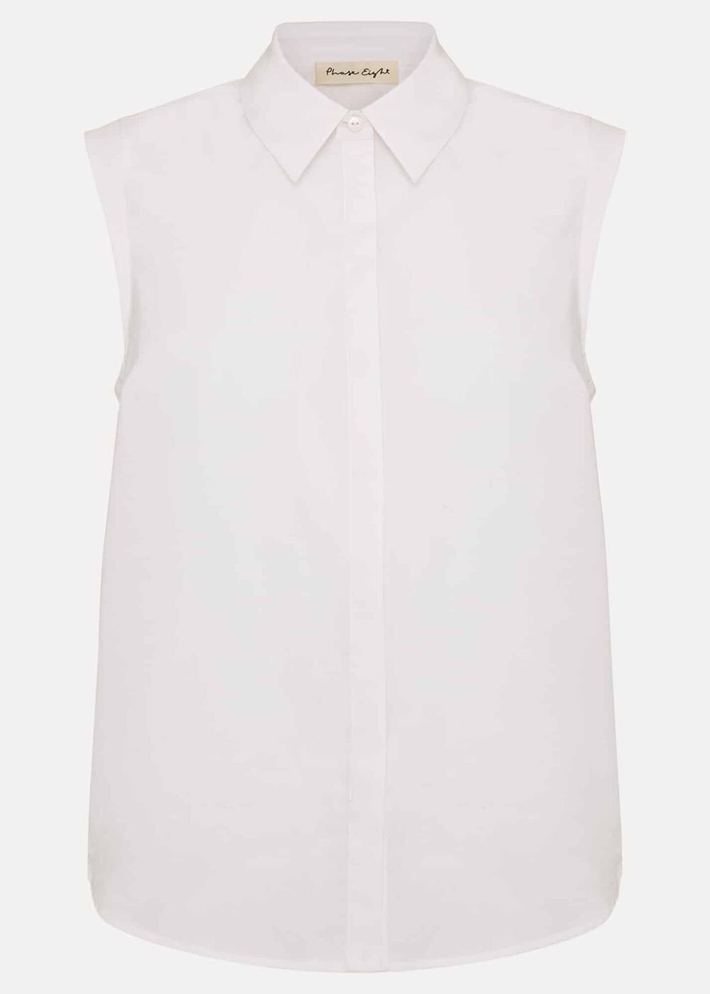 Aimee Sleeveless Shirt - White