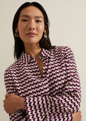 Gina Geo Print Shirt - Multi-Coloured