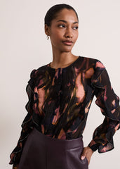 Cordelia Ruffle Blouse - Multi-Coloured