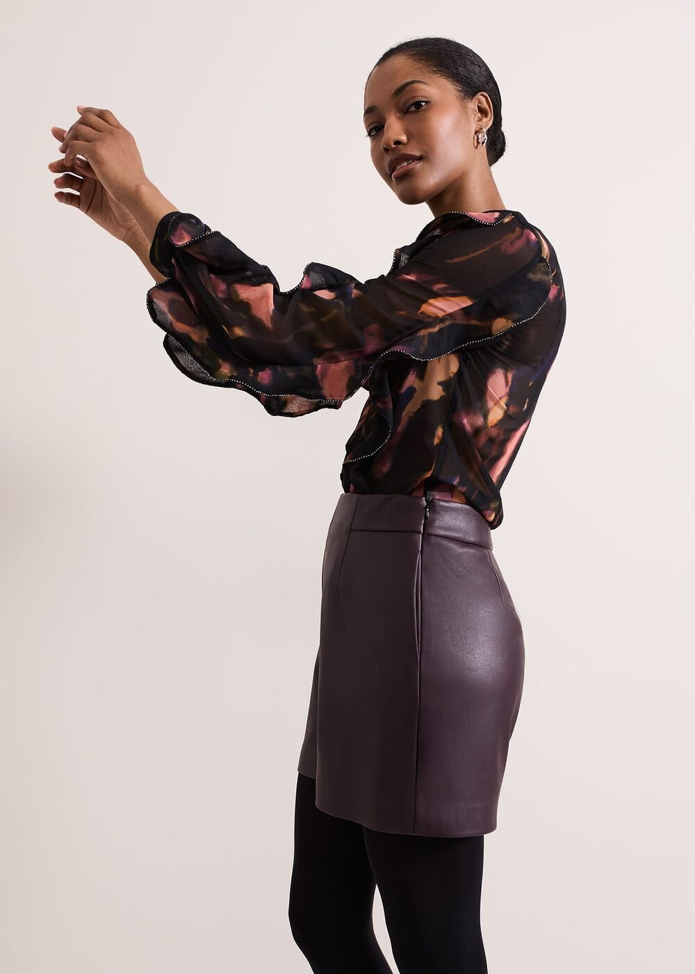 Cordelia Ruffle Blouse - Multi-Coloured