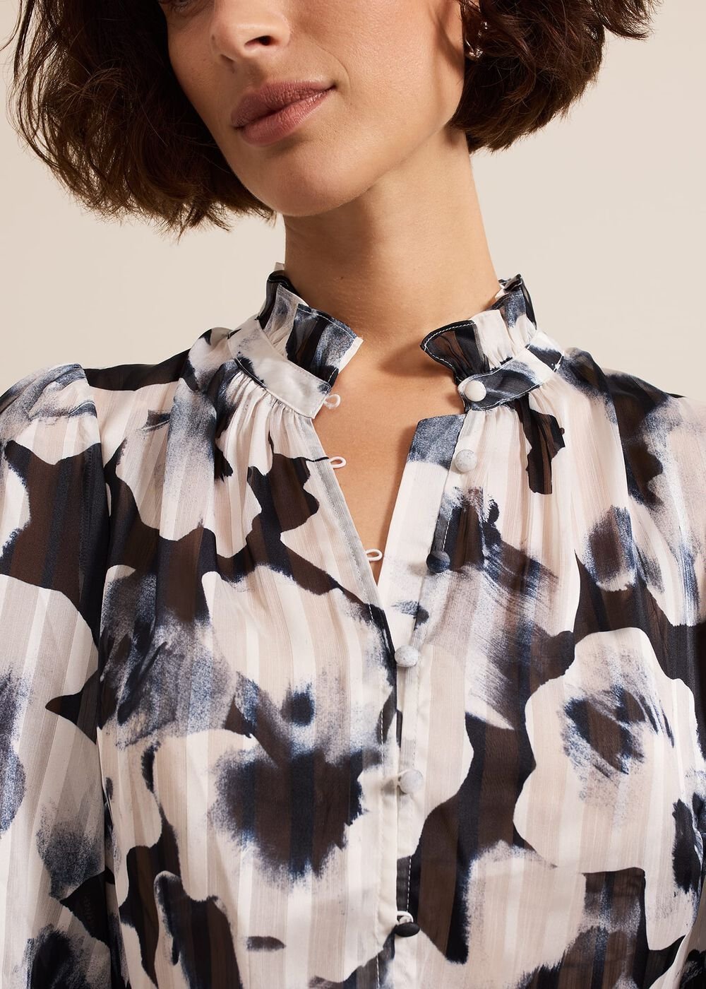 Feya Floral Print Blouse - Multi-Coloured