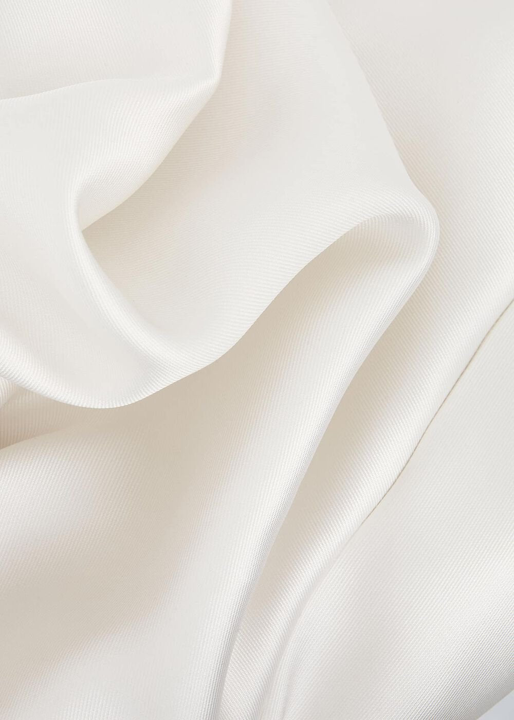 Melody Satin Fit And Flare Dress - White