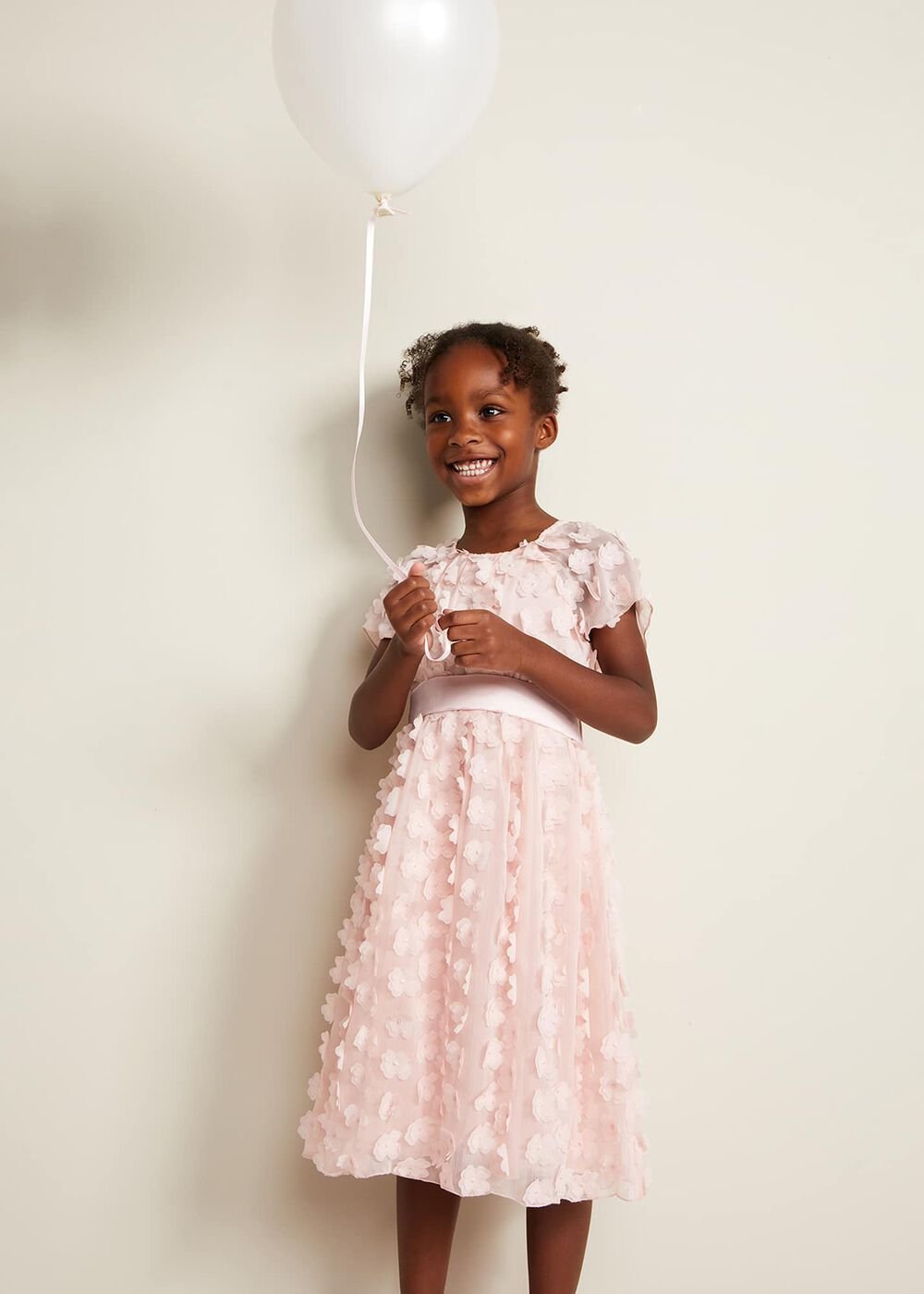 Alice Flower Fit And Flare Dress - Antique Rose