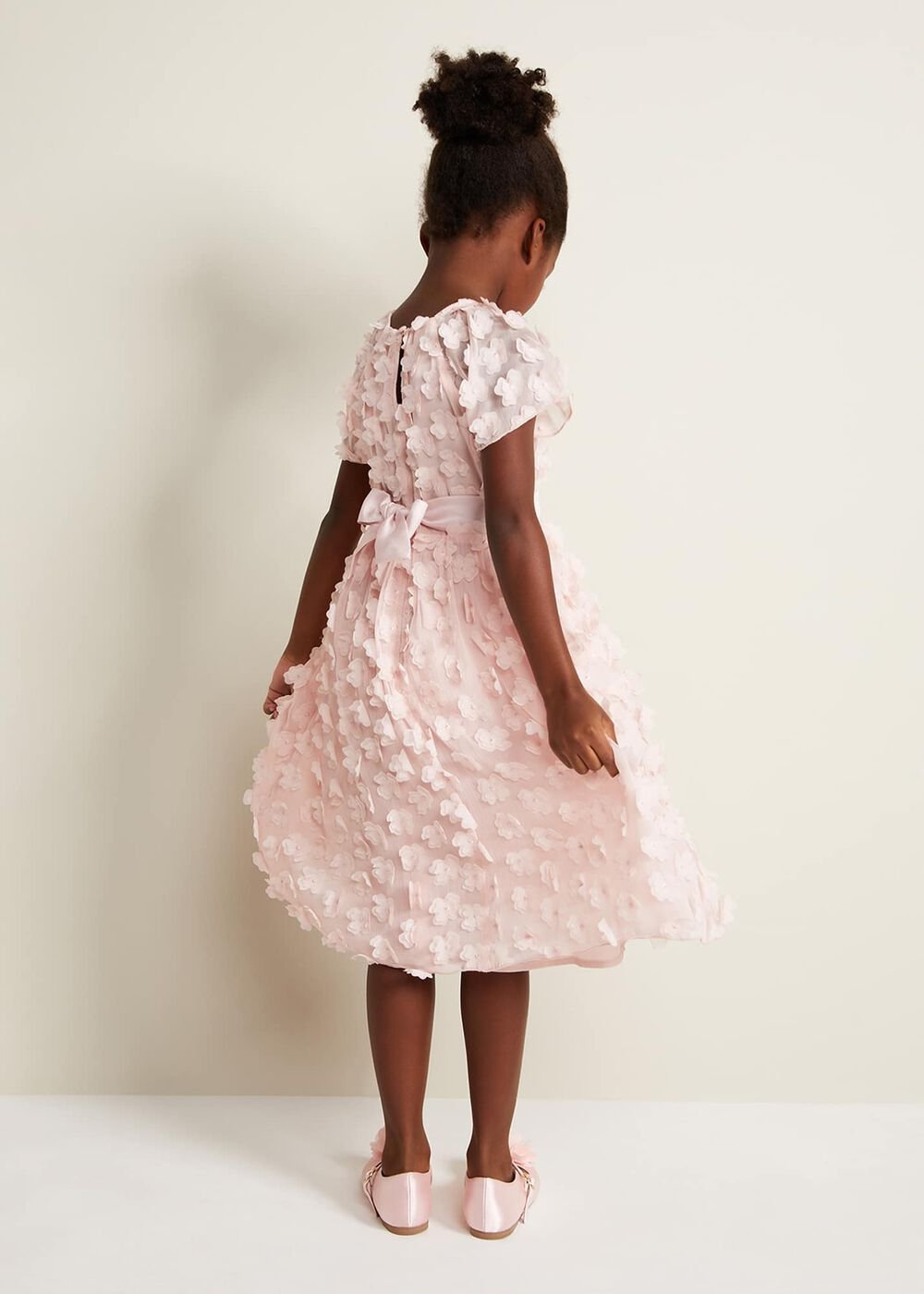 Alice Flower Fit And Flare Dress - Antique Rose