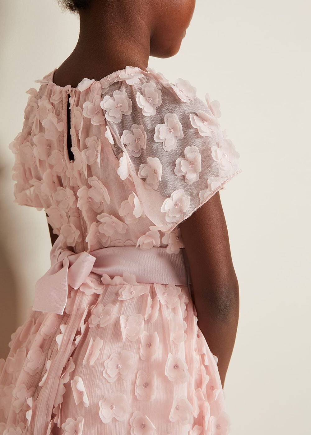 Alice Flower Fit And Flare Dress - Antique Rose