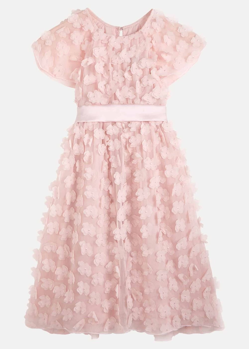 Alice Flower Fit And Flare Dress - Antique Rose