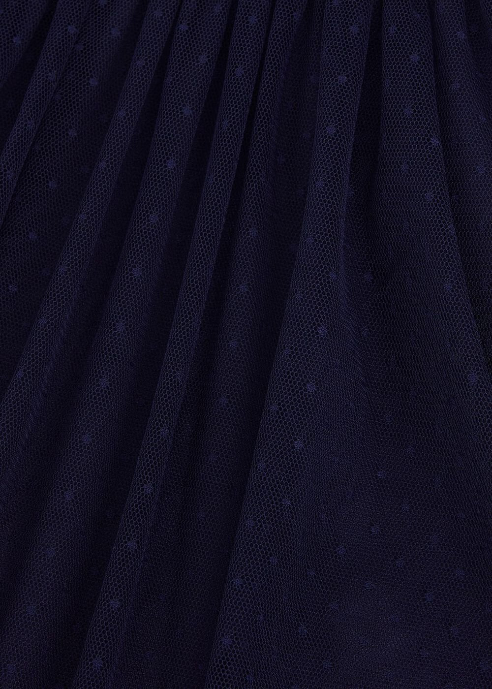 Jasmine Tulle Fit And Flare Dress - Navy